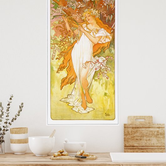 Alphonse Mucha Poster (Küche)