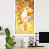 Alphonse Mucha Poster (Heimbüro)