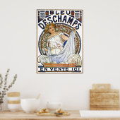 Alphonse Mucha Poster: Art Nouveau - Bleu Deschamp Poster (Küche)