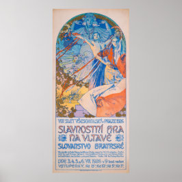 Alphonse Mucha Poster für das Sokol Festival (1926