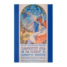 Alphonse Mucha Poster für das Sokol Festival (1926