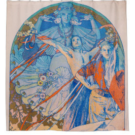 Alphonse Mucha Poster für das Sokol Festival (1926 Duschvorhang