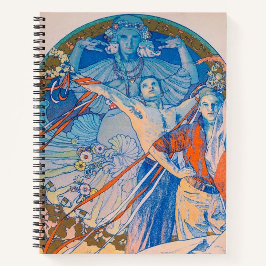 Alphonse Mucha Poster für das Sokol Festival (1926 Notizblock (Vorderseite)