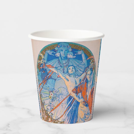 Alphonse Mucha Poster für das Sokol Festival (1926 Pappbecher (Vorderseite)