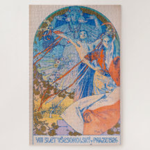 Alphonse Mucha Poster für das Sokol Festival (1926