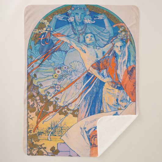 Alphonse Mucha Poster für das Sokol Festival (1926 Sherpadecke (Vorderseite)