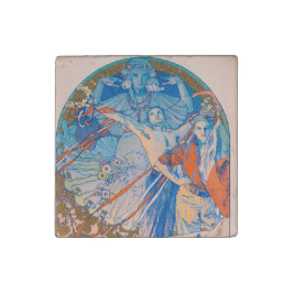 Alphonse Mucha Poster für das Sokol Festival (1926 Steinmagnet