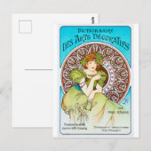 Alphonse Mucha Postkarte (Vorne/Hinten)