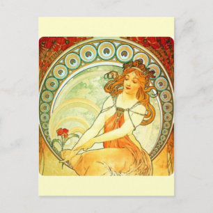 Alphonse Mucha Postkarte