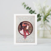 Alphonse Mucha Postkarte (Stehend Vorderseite)