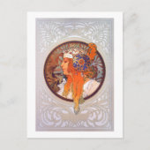 Alphonse Mucha Postkarte (Vorderseite)
