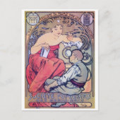 Alphonse Mucha Postkarte (Vorderseite)