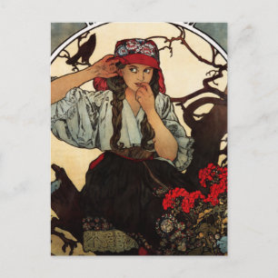Alphonse Mucha Postkarte des Mährischen Lehrerchor
