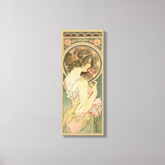 Alphonse Mucha Primrose CC0640 Leinwanddruck (Vorderseite)