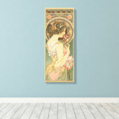 Alphonse Mucha Primrose CC0640 Leinwanddruck (Insitu (Holzboden))