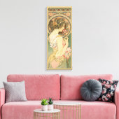 Alphonse Mucha Primrose CC0640 Leinwanddruck (Insitu (Wohnzimmer))