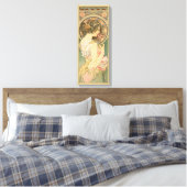 Alphonse Mucha Primrose CC0640 Leinwanddruck (Insitu (Schlafzimmer))