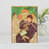 Alphonse Mucha Prince und Dragon Ankündigung (Stehend Vorderseite)