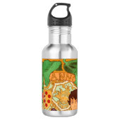 Alphonse Mucha Prince und Dragon Edelstahlflasche (Vorderseite)