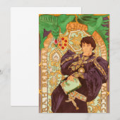 Alphonse Mucha Prince und Dragon Einladung (Vorne/Hinten)