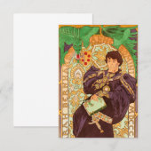 Alphonse Mucha Prince und Dragon Einladung (Vorne/Hinten)