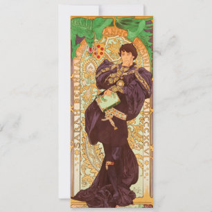 Alphonse Mucha Prince und Dragon Einladung