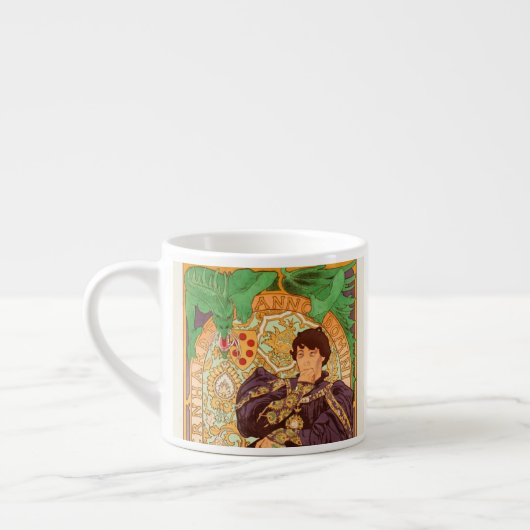 Alphonse Mucha Prince und Dragon Espressotasse (Links)