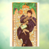 Alphonse Mucha Prince und Dragon Fensteraufkleber (Blatt 3)
