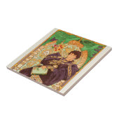 Alphonse Mucha Prince und Dragon Fliese (Seite)