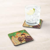 Alphonse Mucha Prince und Dragon Getränkeuntersetzer (Rechte Seite)