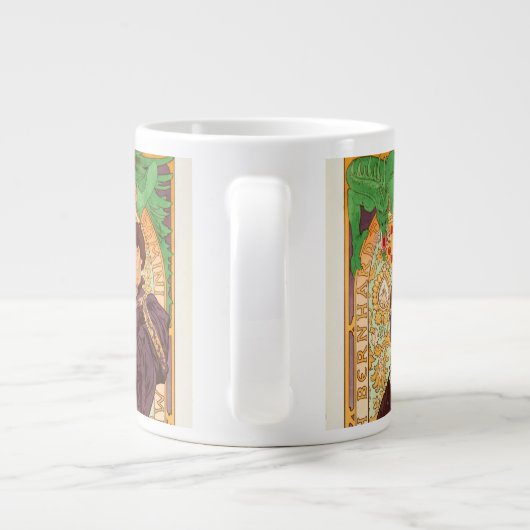 Alphonse Mucha Prince und Dragon Jumbo-Tasse (Rückseite)