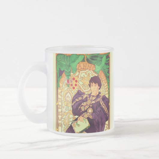 Alphonse Mucha Prince und Dragon Mattglastasse (Links)