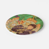 Alphonse Mucha Prince und Dragon Pappteller (Schrägansicht)