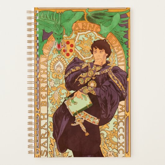 Alphonse Mucha Prince und Dragon Planer (Vorderseite)