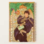 Alphonse Mucha Prince und Dragon Planer (Rückseite)