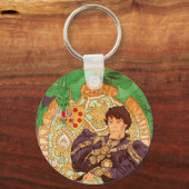 Alphonse Mucha Prince und Dragon Schlüsselanhänger (Vorderseite)