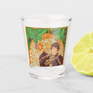 Alphonse Mucha Prince und Dragon Schnapsglas