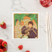 Alphonse Mucha Prince und Dragon Serviette (Beispiel)