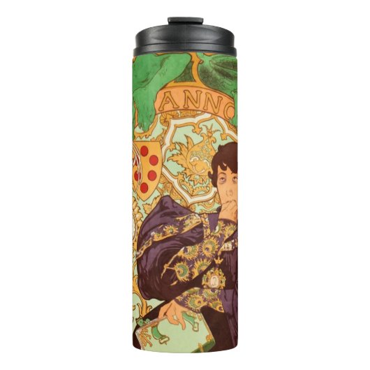 Alphonse Mucha Prince und Dragon Thermosbecher (Vorderseite)