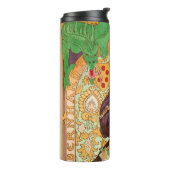 Alphonse Mucha Prince und Dragon Thermosbecher (Nach links gedreht)