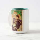 Alphonse Mucha Prince und Dragon Zweifarbige Tasse (Vorderseite Links)