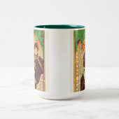 Alphonse Mucha Prince und Dragon Zweifarbige Tasse (Mittel)