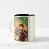 Alphonse Mucha Prince und Dragon Zweifarbige Tasse (Vorderseite Links)