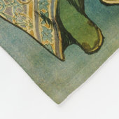 Alphonse Mucha Princess Hyacinth Art Nouveau Fleecedecke (Ecke)
