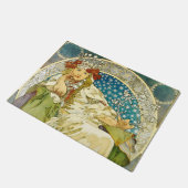 Alphonse Mucha Princess Hyacinth Art Nouveau Fußmatte (Schrägansicht)