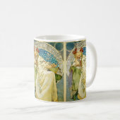 Alphonse Mucha Princess Hyacinth Art Nouveau Kaffeetasse (VorderseiteRechts)