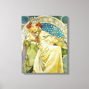 Alphonse Mucha Princess Hyacinth Art Nouveau Leinwanddruck