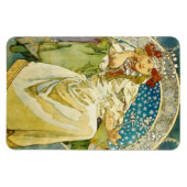 Alphonse Mucha Princess Hyacinth Art Nouveau Magnet (Horizontal)