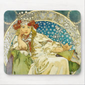 Alphonse Mucha Princess Hyacinth Art Nouveau Mousepad (Vorne)