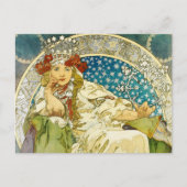 Alphonse Mucha Princess Hyacinth Art Nouveau Postkarte (Vorderseite)